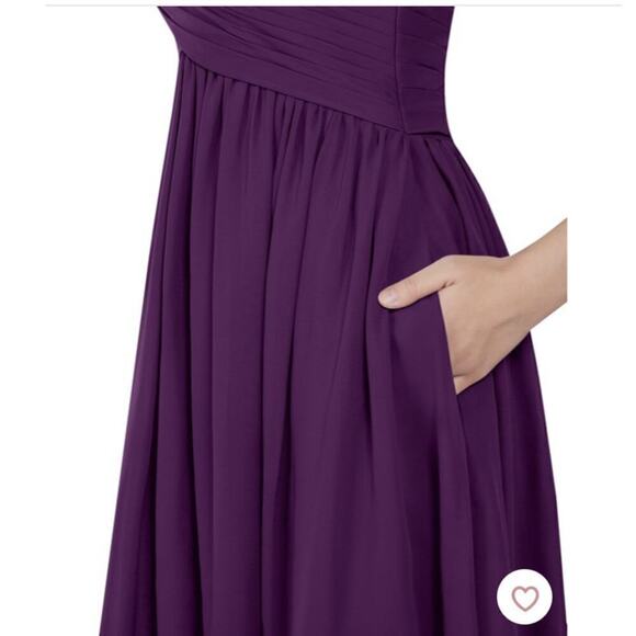 AZAZIE HEIDI Bridesmaid Dress - Grape - Picture 2 of 10